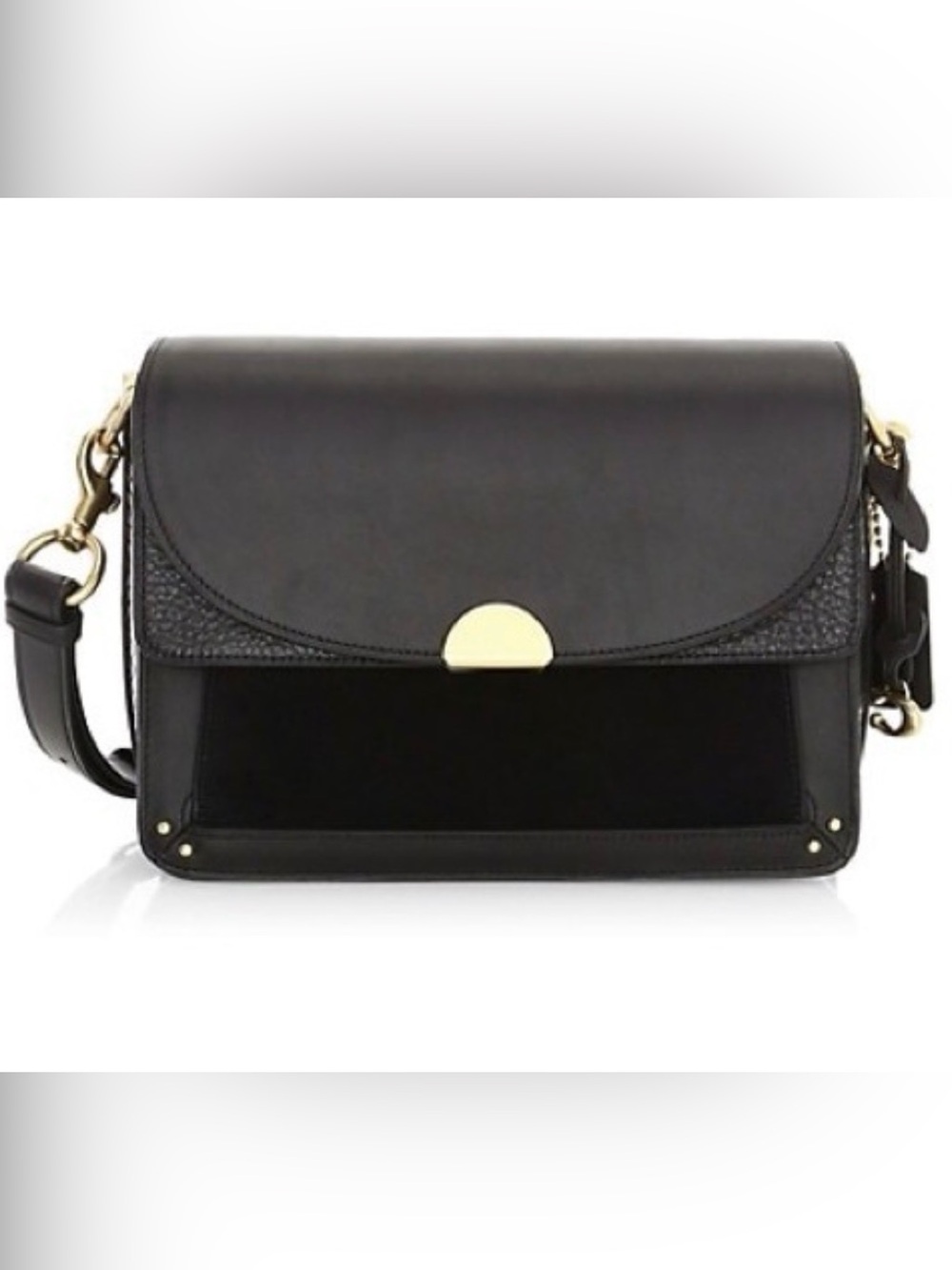 Coach Dreamer Shoulder Crossbody Bag Black Leather